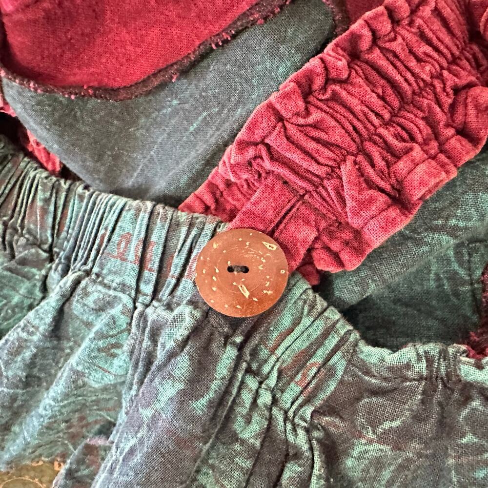 Kathmandu Patchwork Romper Harem Overalls One Siz… - image 3